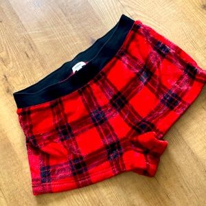 PINK red & black Sleep shorts Size Large